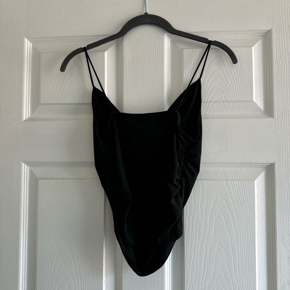 WITHJEAN black draped tank top size s - Picture 2 of 2